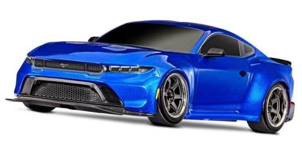 TRX105237-4-BLUE TRAXXAS 4-TEC Ford Mustang 1/10 Drift RTR Brushed